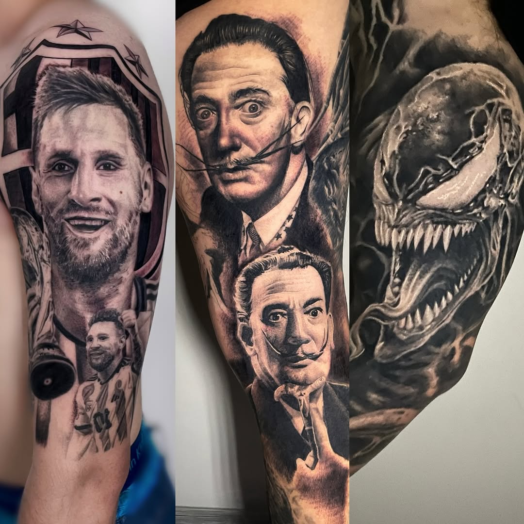 Tattoo by @tommyyu852 — realism, black_and_grey