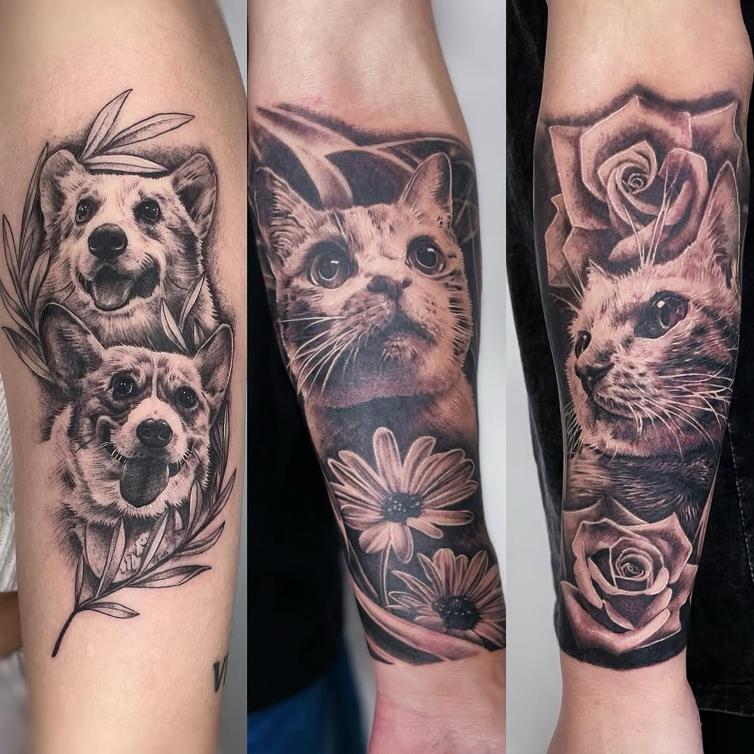 Tattoo by @tommyyu852 — realism, black_and_grey