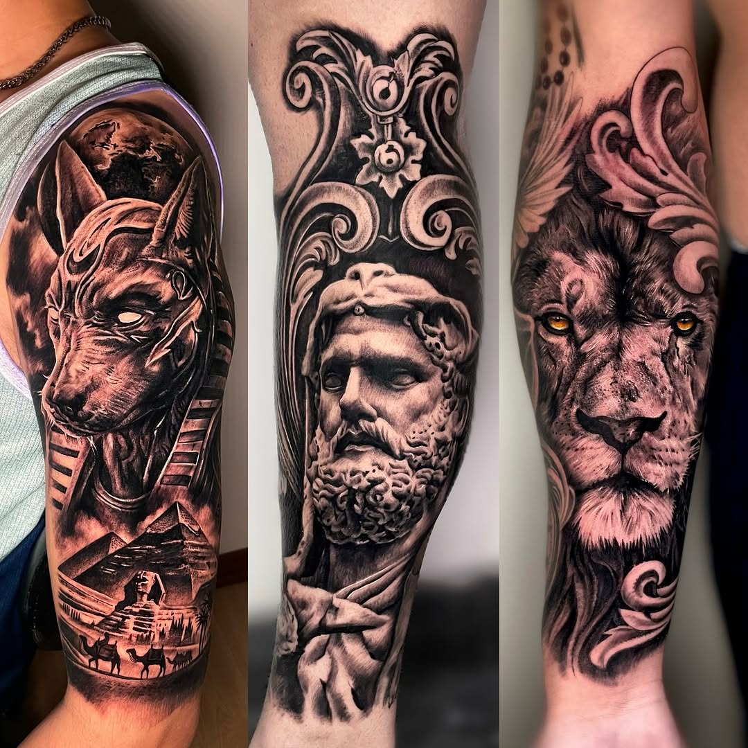 Tattoo by @tommyyu852 — realism, black_and_grey