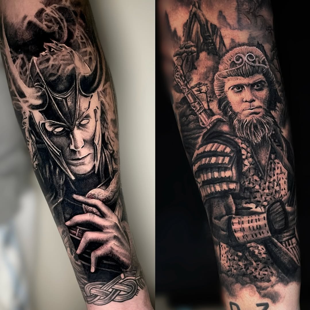 Tattoo by @tommyyu852 — realism, black_and_grey