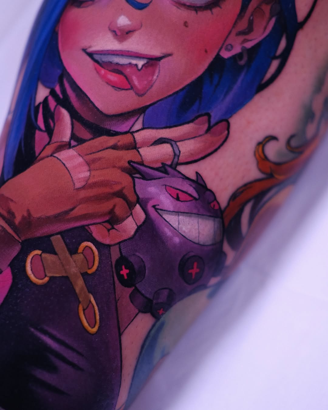 Tattoo by @green.vesper — new_school, anime