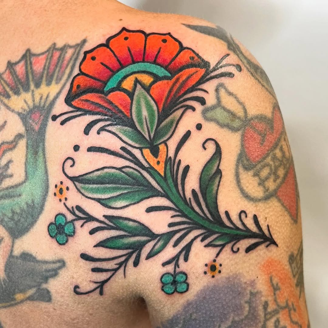 Tattoo by @dreamychristatts β american_traditional, illustrative