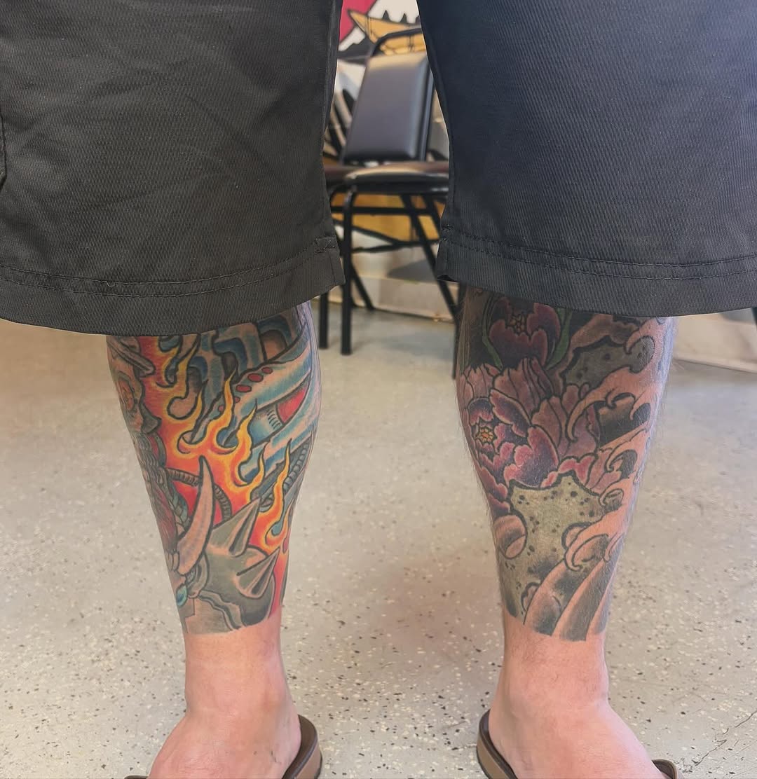 Tattoo by @dustintouchton — japanese_irezumi, black_and_grey