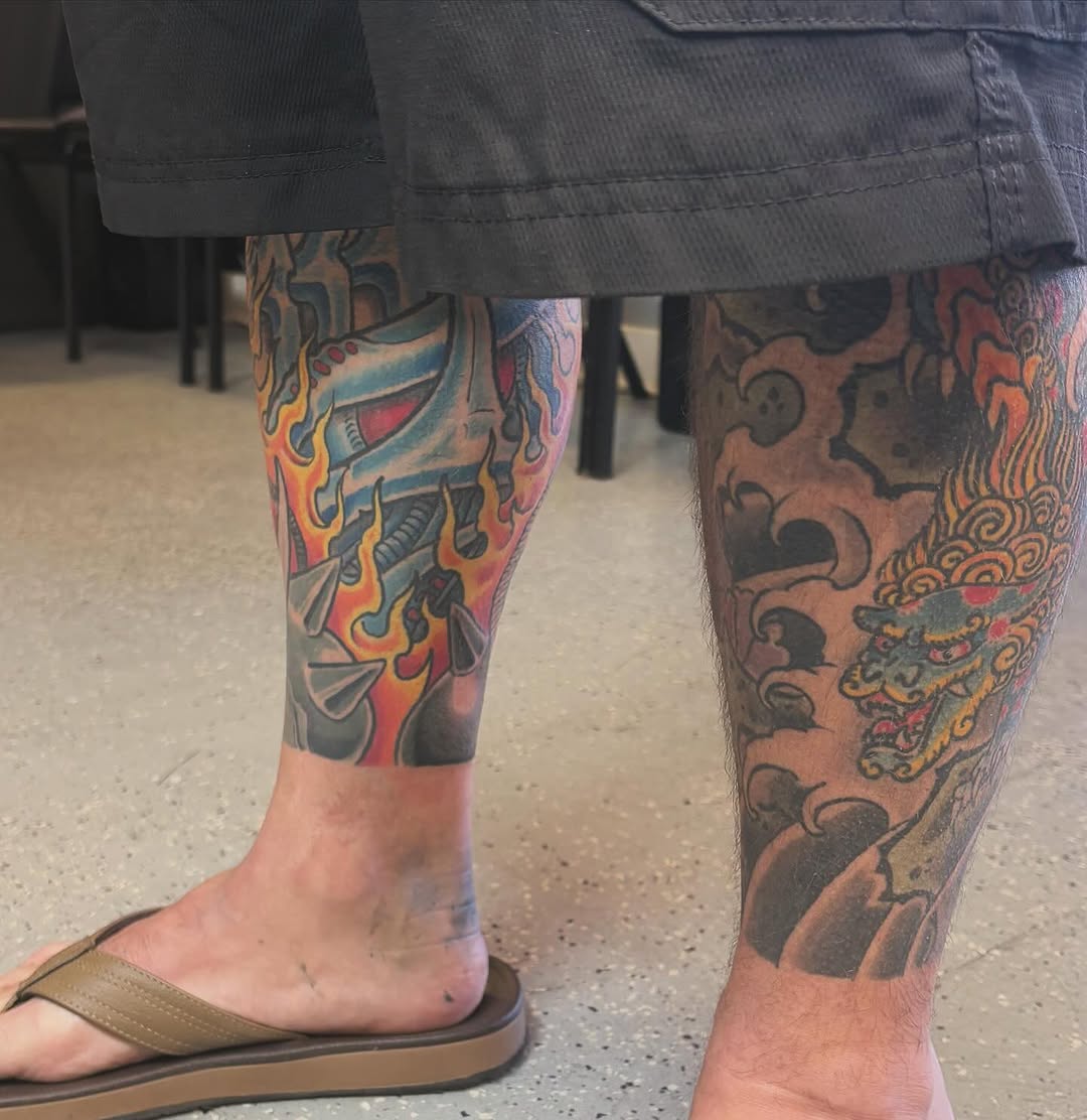 Tattoo by @dustintouchton — japanese_irezumi, black_and_grey