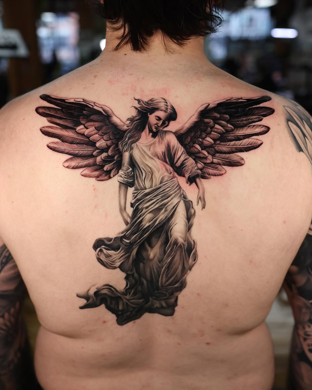 Tattoo by @tan_hope_mm — realism, black_and_grey