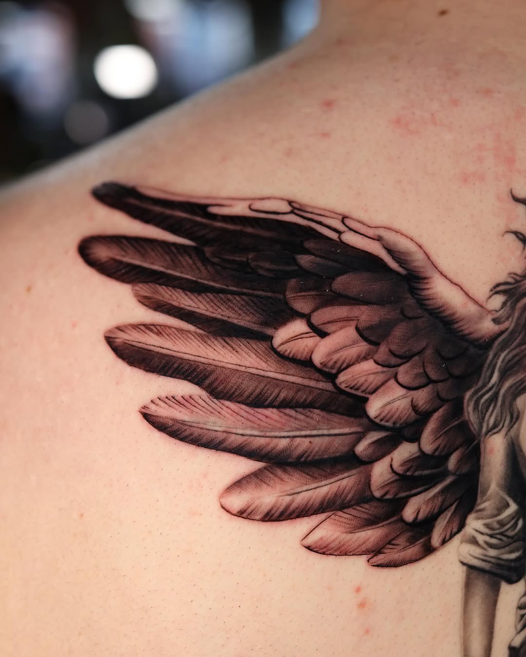 Tattoo by @tan_hope_mm — realism, black_and_grey