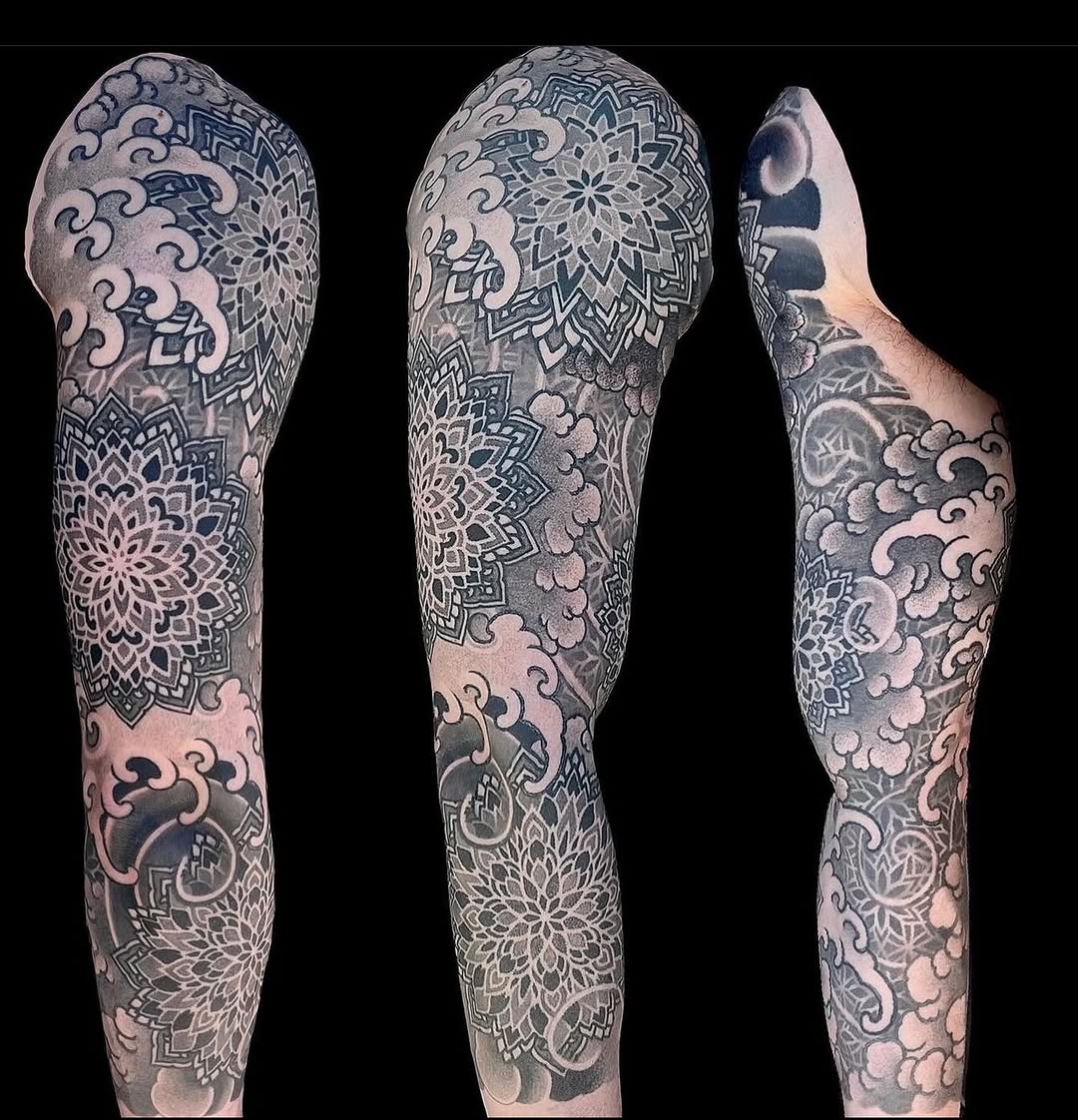 Tattoo by @christopher.astc — geometric, dotwork