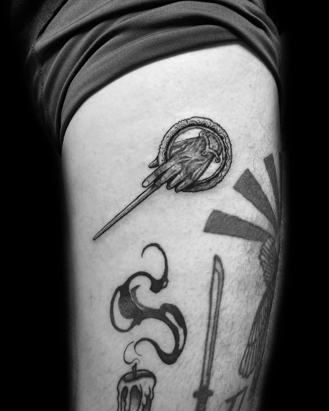 Tattoo by @rykerink — black_and_grey, realism