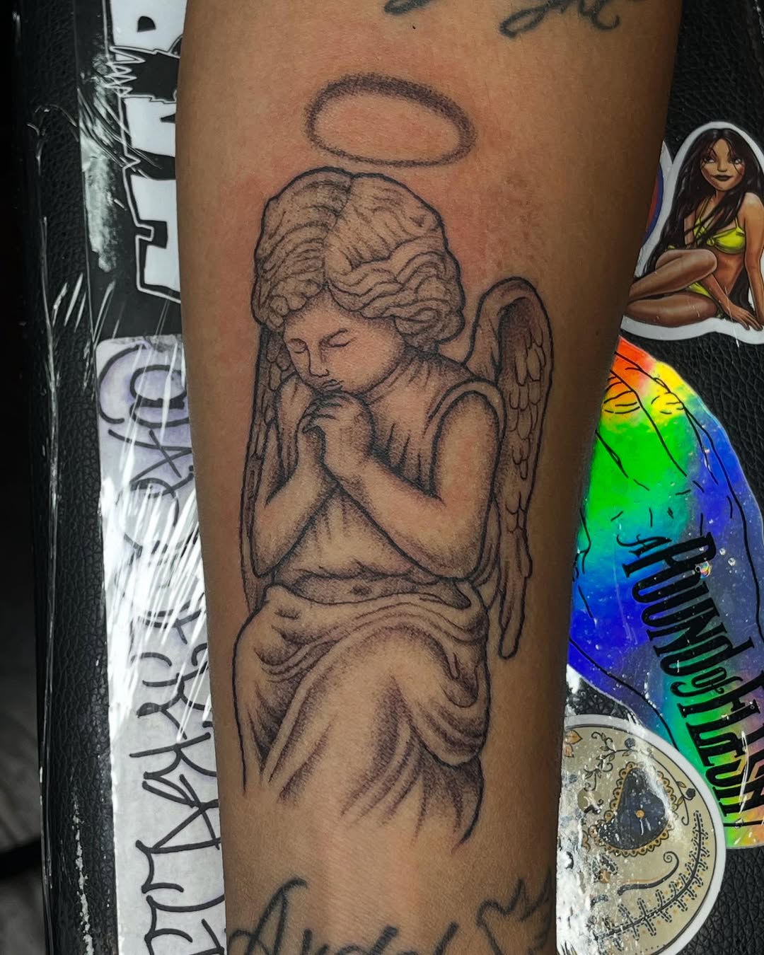 Tattoo by @adderallines — black_and_grey