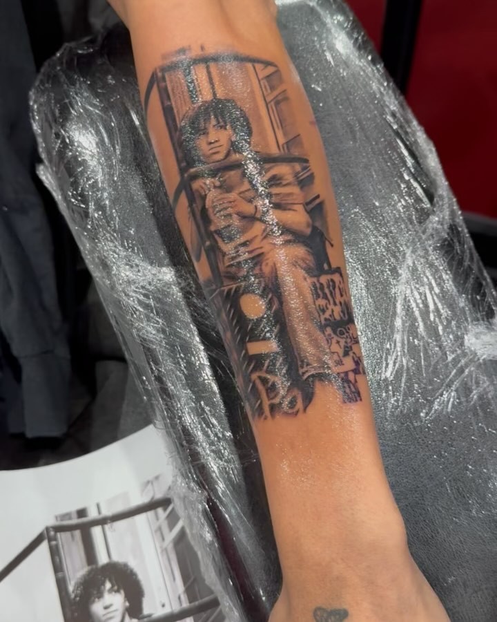 Tattoo by @tatt2ant — realism, black_and_grey