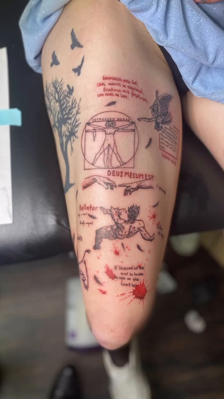 Tattoo by @disturbed_0riental_tattoos — illustrative, black_and_grey
