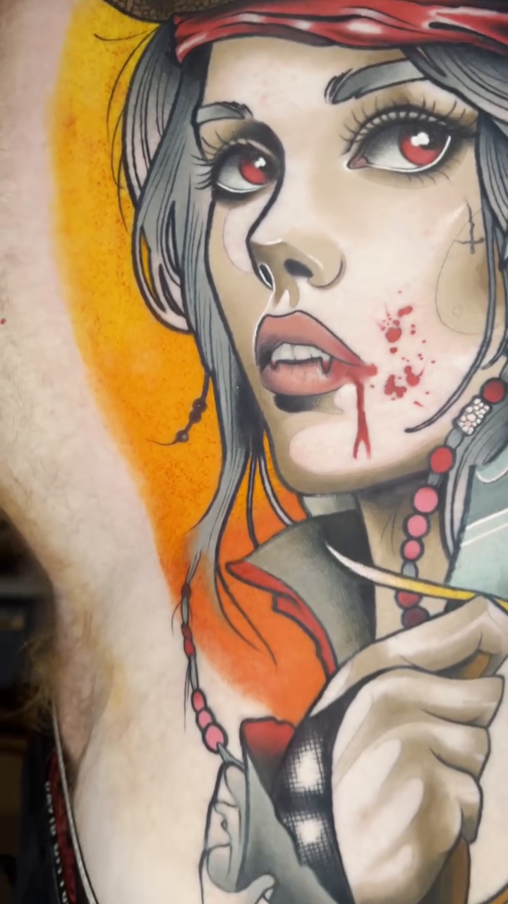 Tattoo by @nateleslietattoo — neo_traditional, realism