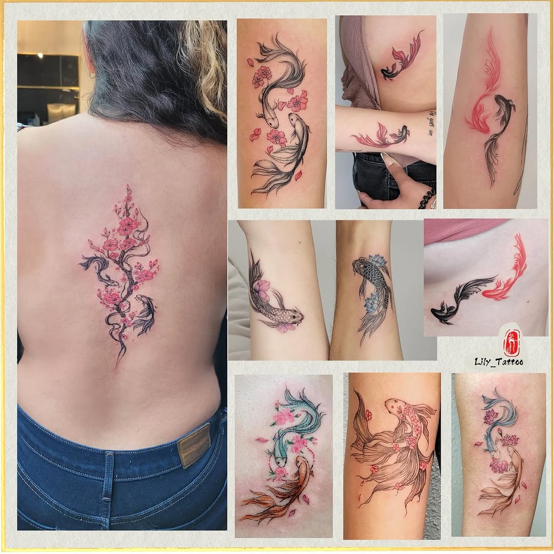 Tattoo by @linktattoo_lily โ fine_line, japanese_irezumi