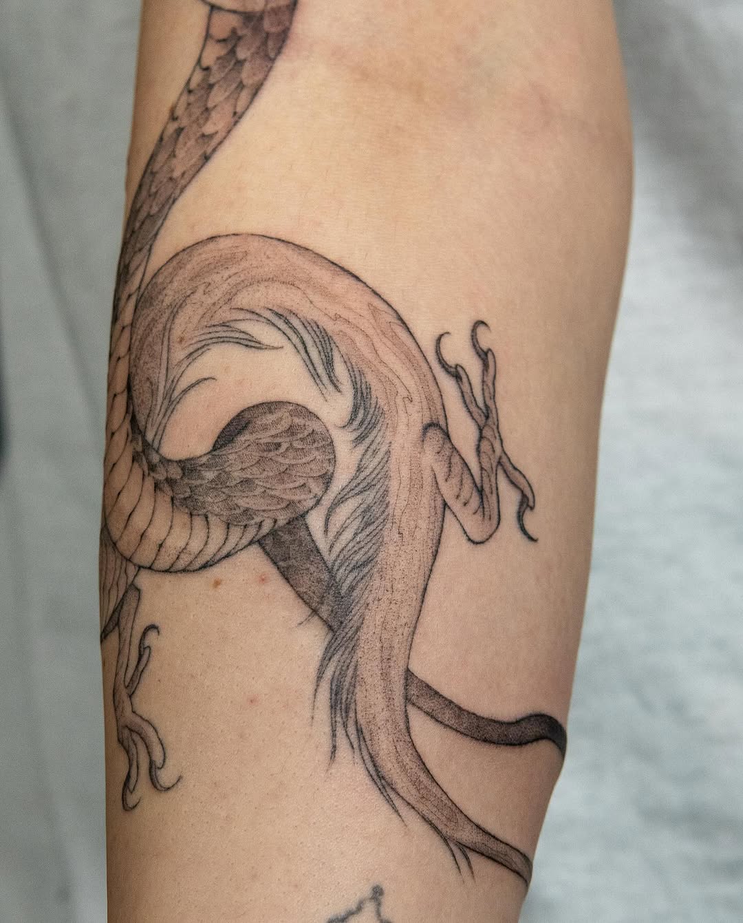 Tattoo by @cupidnegra β japanese_irezumi, black_and_grey