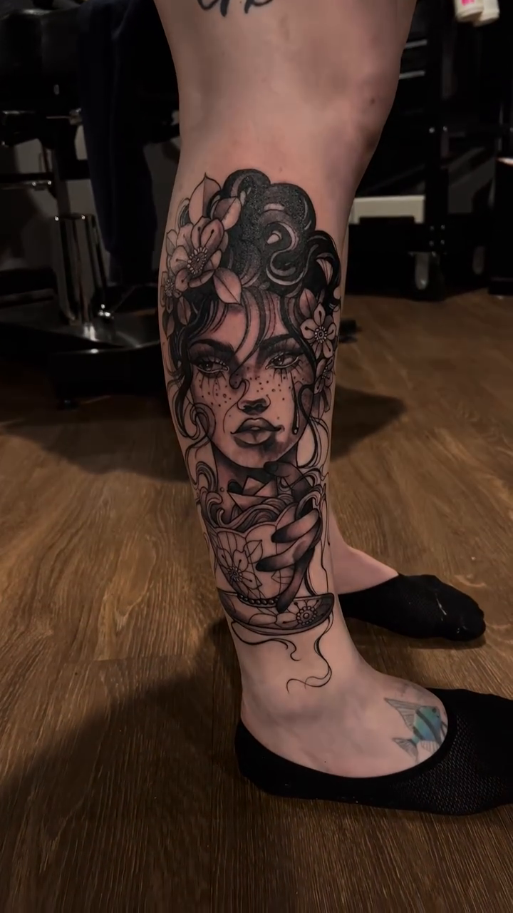 Tattoo by @zeaatattoos — black_and_grey, realism