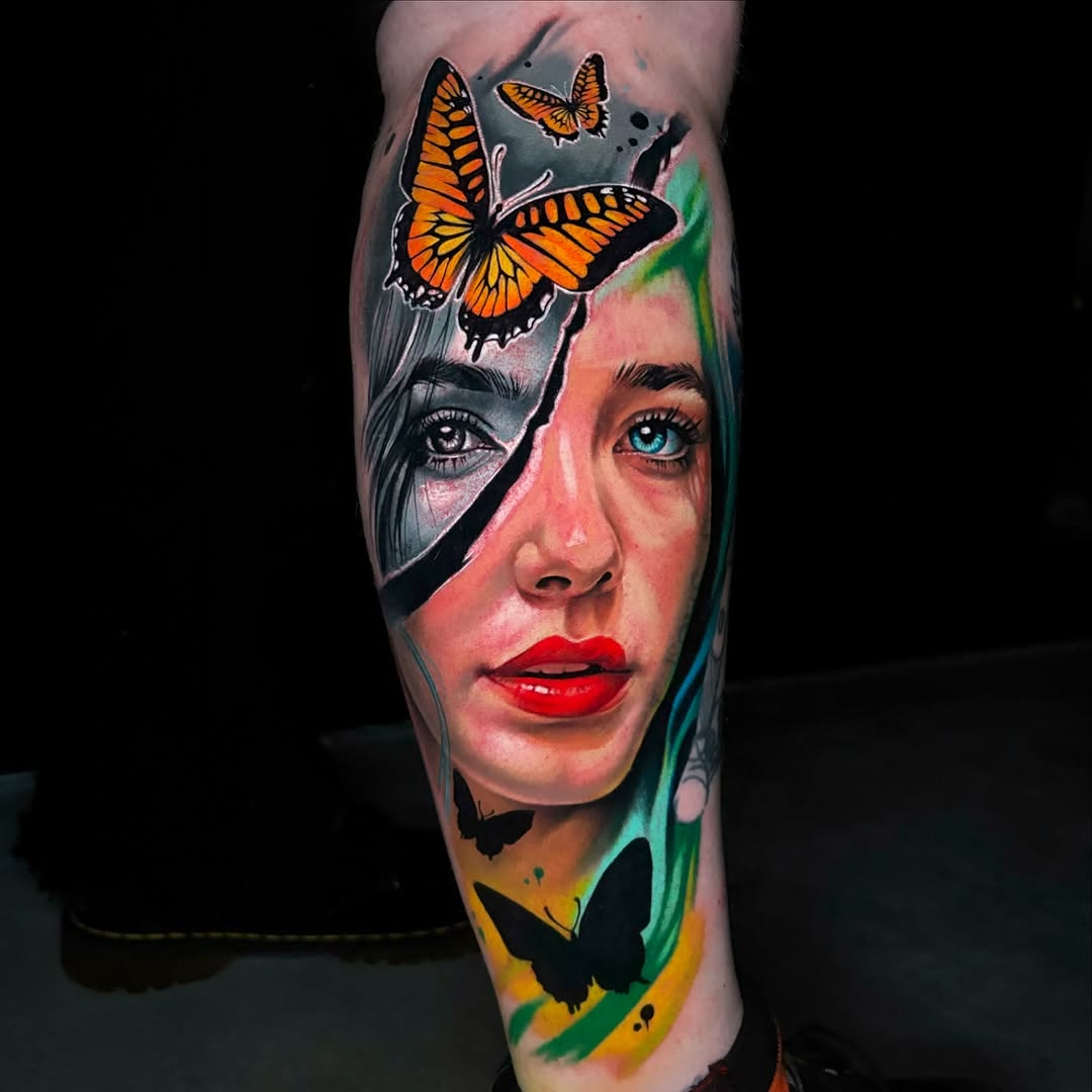 Tattoo by @kamil_inki — realism, trash_polka