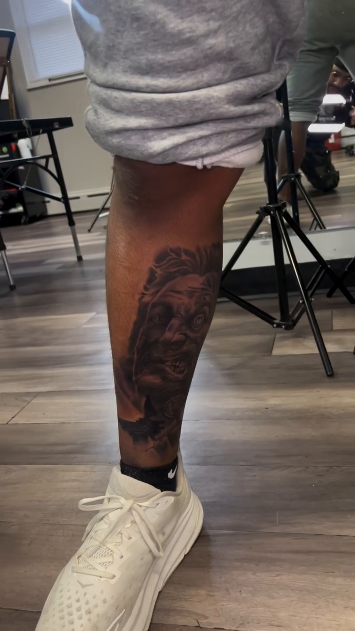 Tattoo by @ohiomike_ — black_and_grey, realism