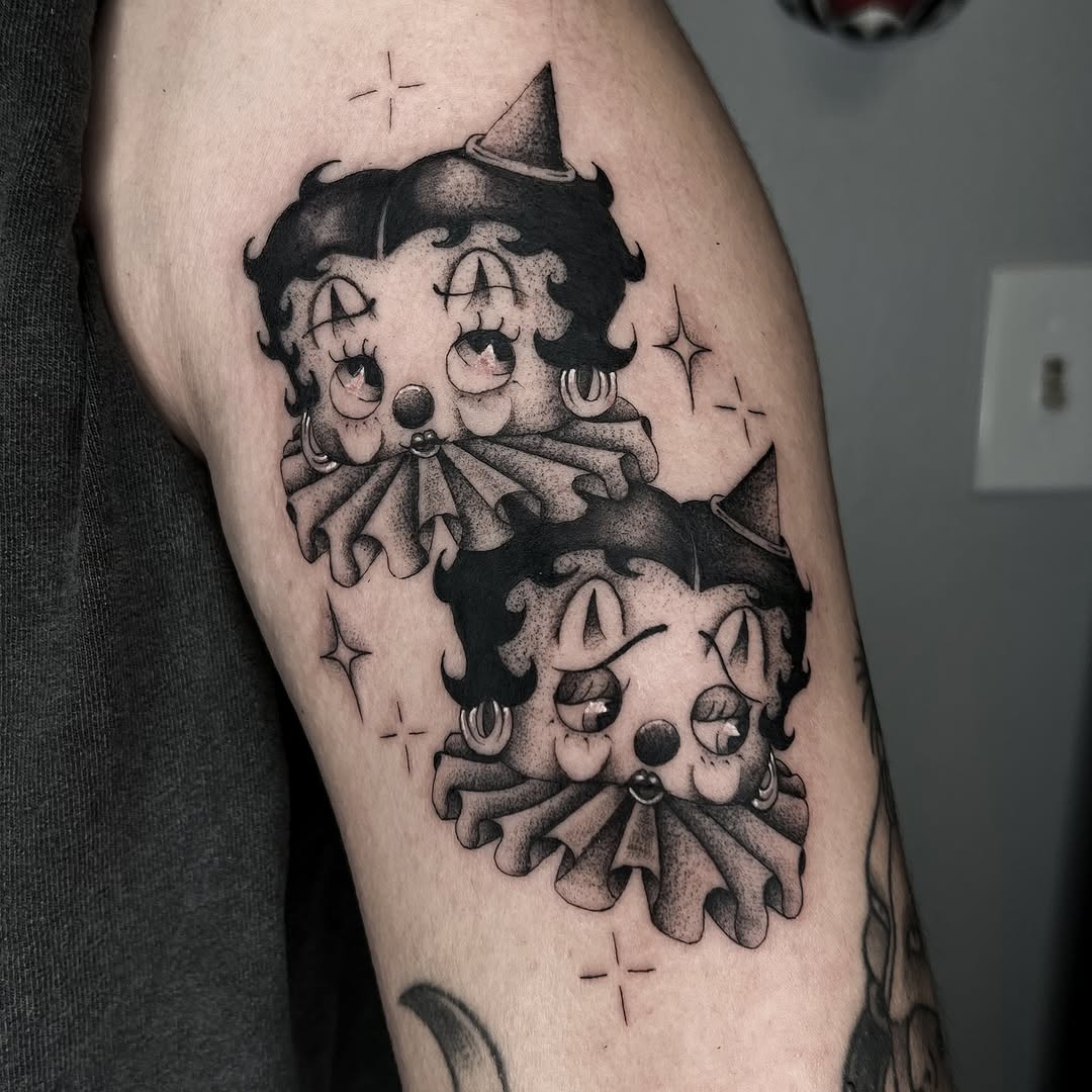 Tattoo by @sadfoo_tattoo โ black_and_grey