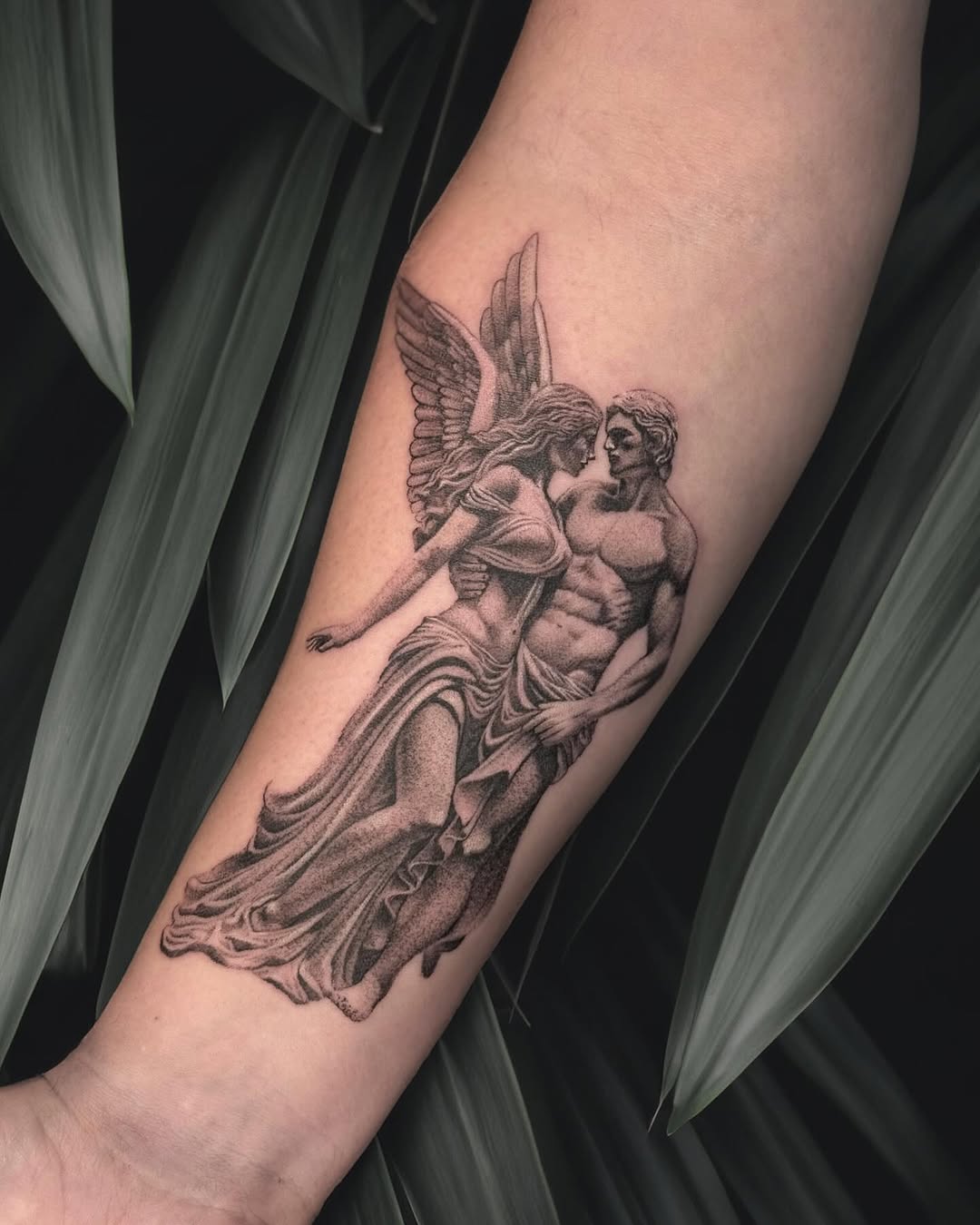 Tattoo by @dima___sova — realism, black_and_grey