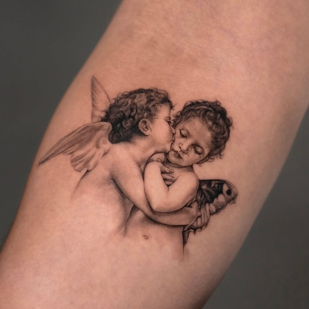 Tattoo by @valerytattoos — fine_line, black_and_grey