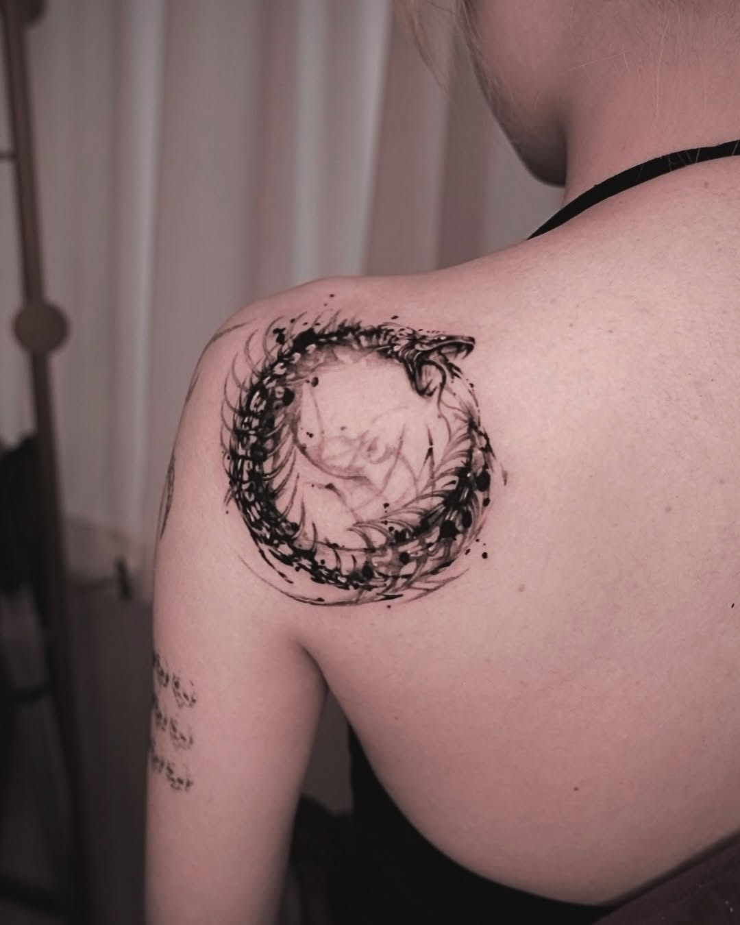 Tattoo by @dowoo_tattoo β blackwork, illustrative