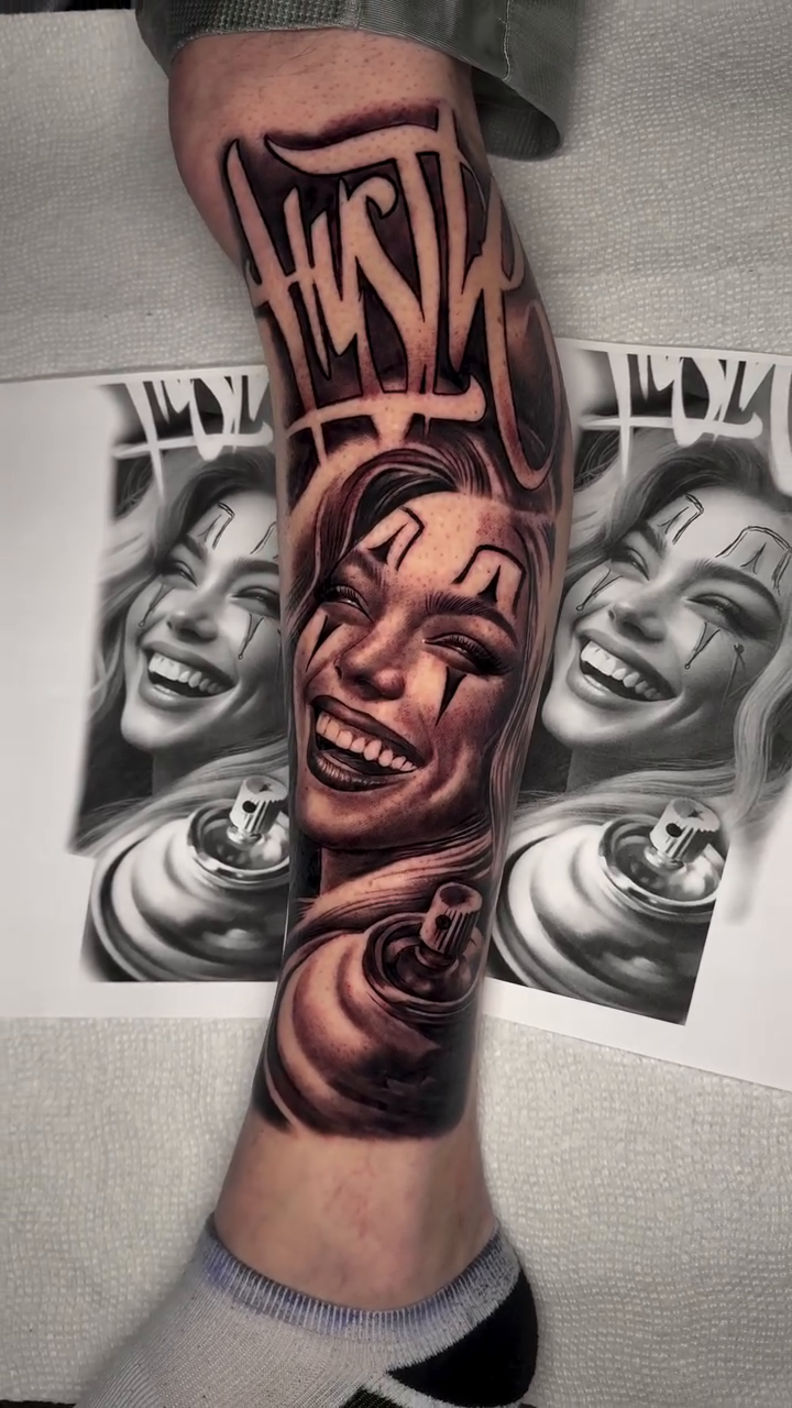 Tattoo by @nickcordovatattoos — chicano, black_and_grey