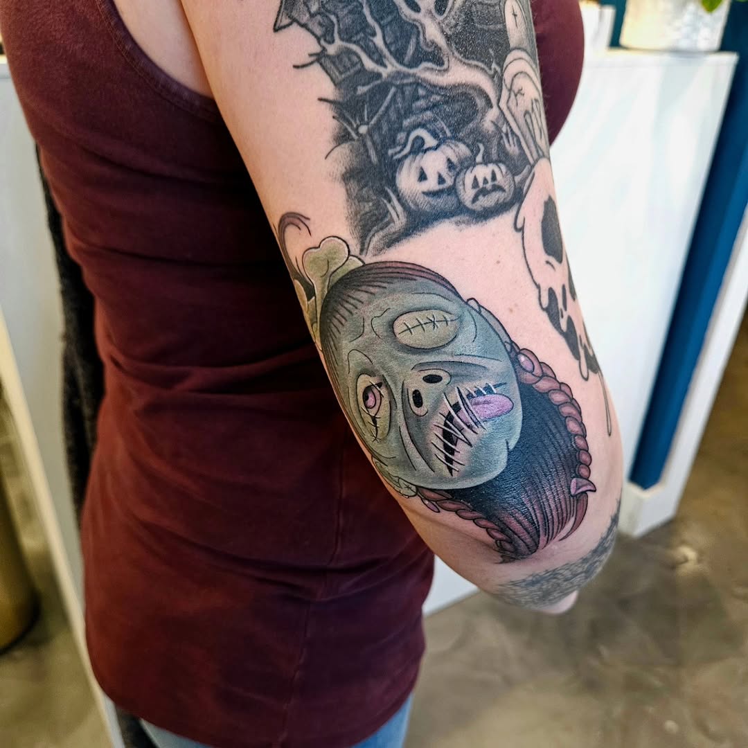 Tattoo by @hamilexis.art — illustrative, new_school