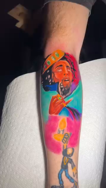 Tattoo by @marquesjneal — new_school, trash_polka