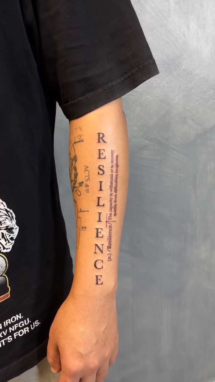 Tattoo by @vikabenito_tattoo โ lettering_script, fine_line