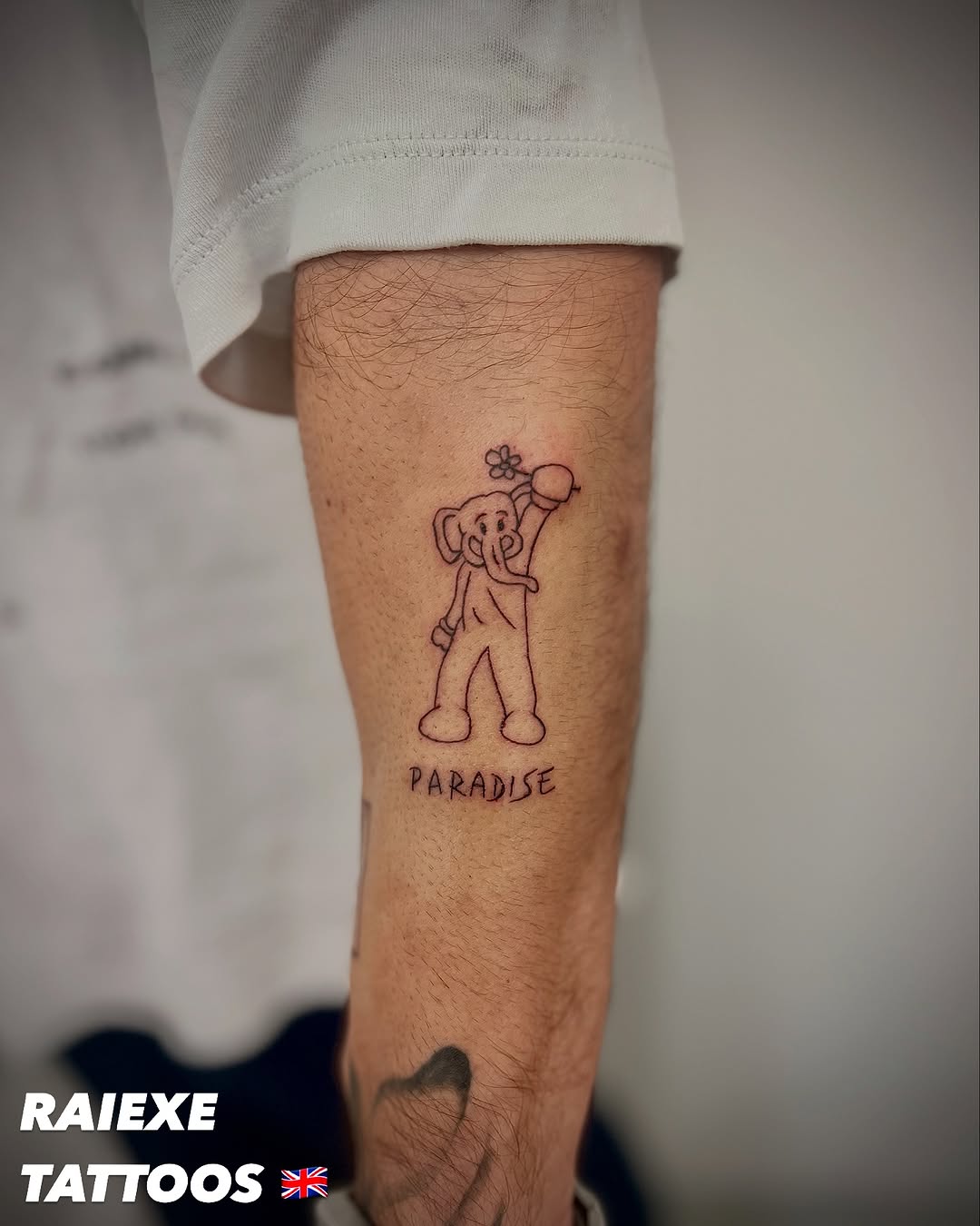 Tattoo by @raiexe.tatz โ fine_line, lettering_script
