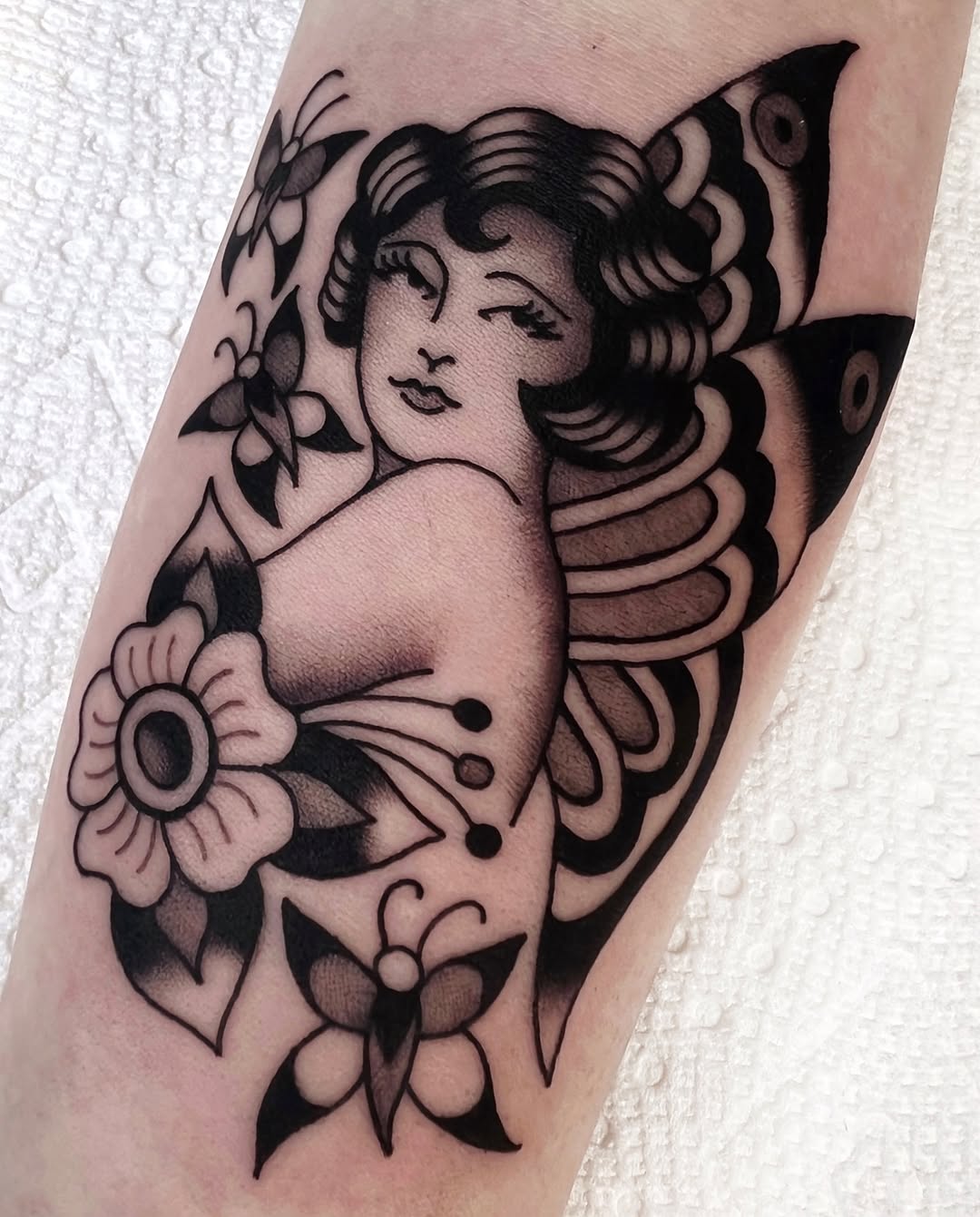 Tattoo by @ashcat.tattoo — american_traditional, black_and_grey