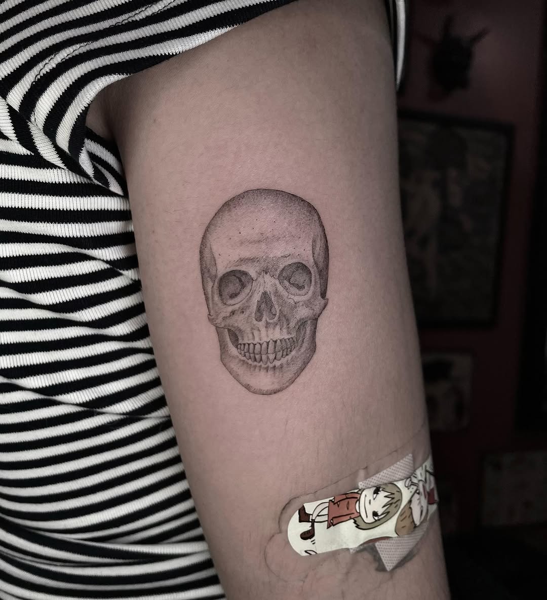 Tattoo by @fantasyandfuntattoo — realism, black_and_grey