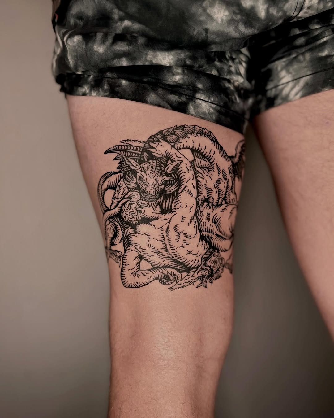 Tattoo by @wonny_wood โ blackwork, illustrative