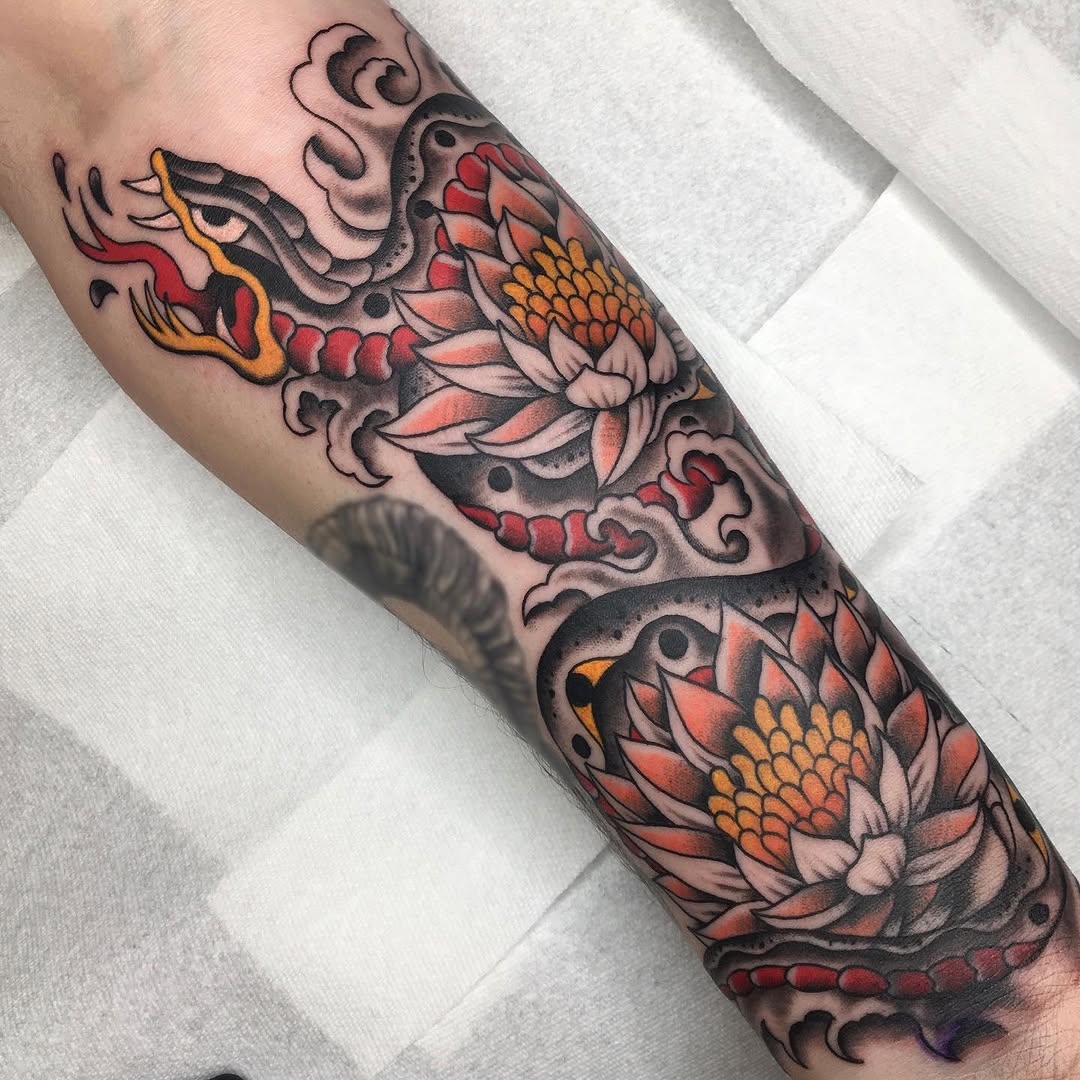 Tattoo by @marcpellantattoo — japanese_irezumi, neo_traditional