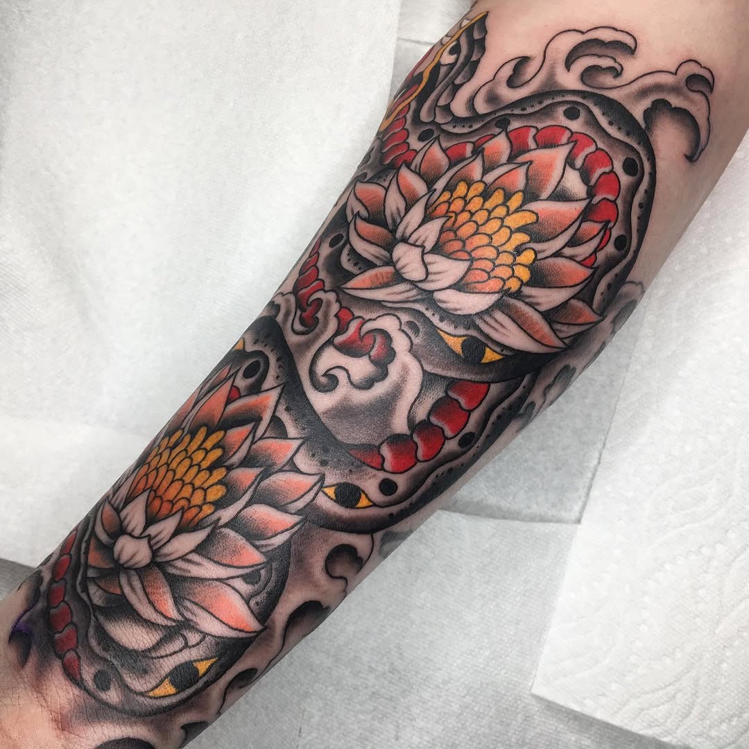 Tattoo by @marcpellantattoo — japanese_irezumi, neo_traditional