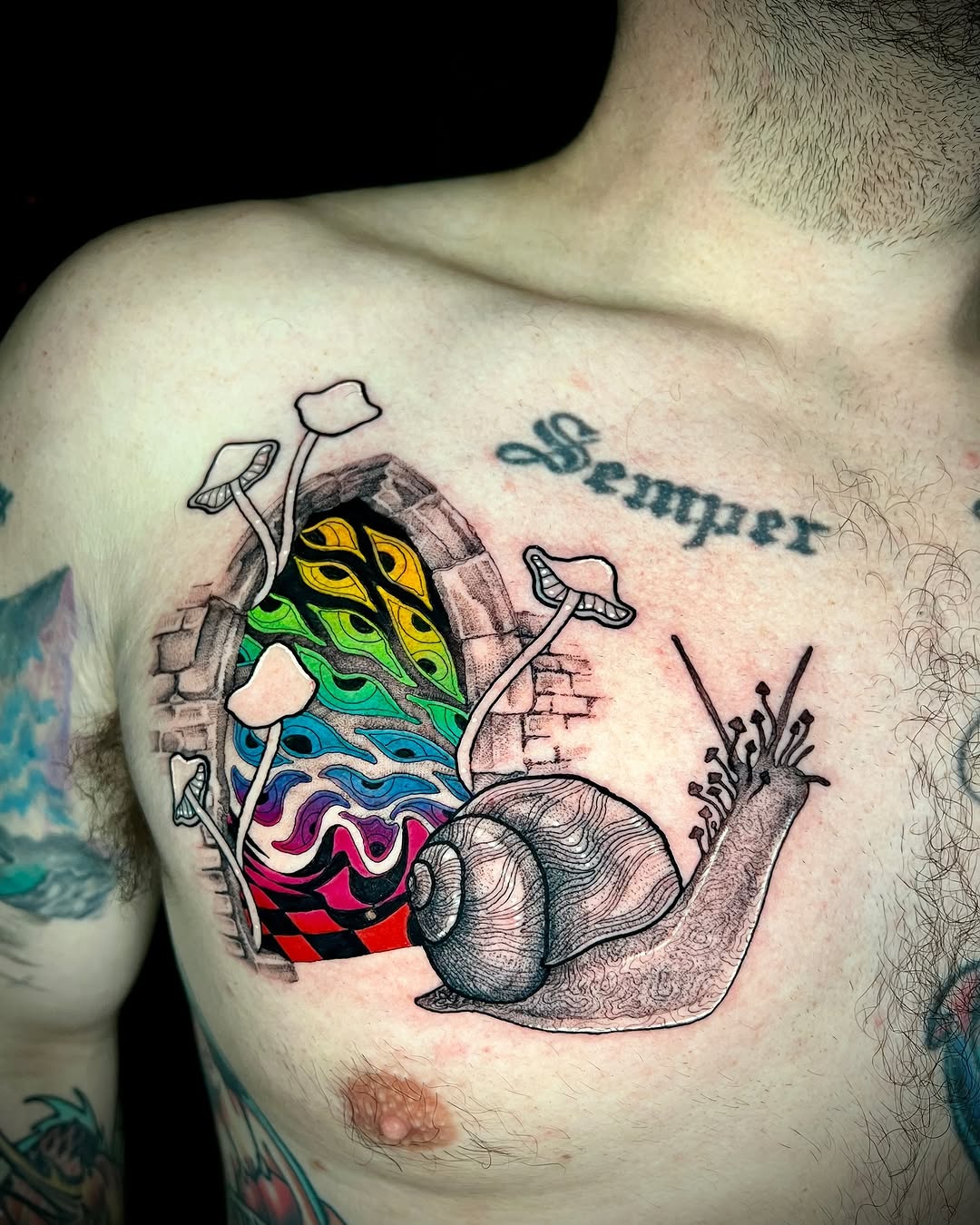 Tattoo by @patakota_ — black_and_grey, illustrative