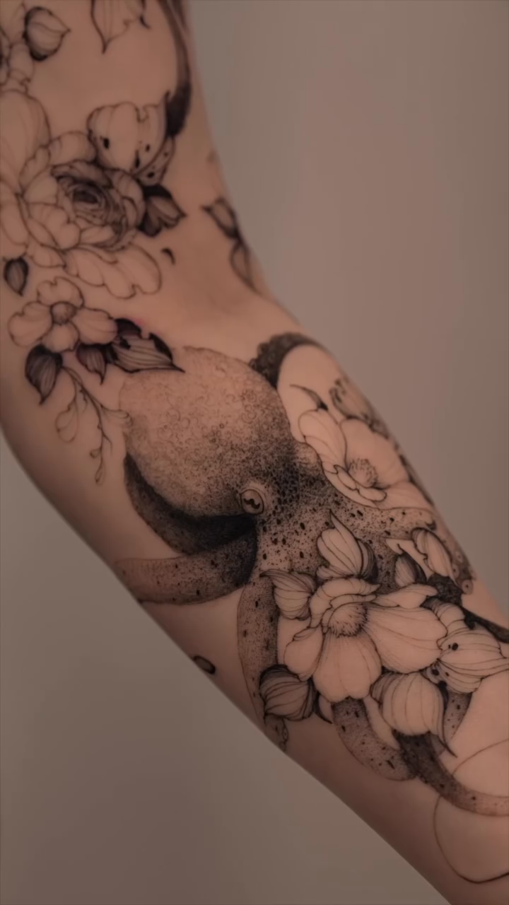 Tattoo by @mrmarektattoo — black_and_grey