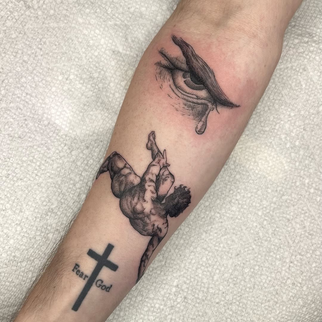Tattoo by @lexx.christine โ black_and_grey, illustrative
