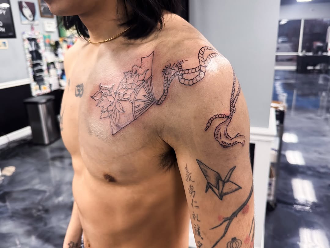 Tattoo by @marieamor_ink — japanese_irezumi, illustrative