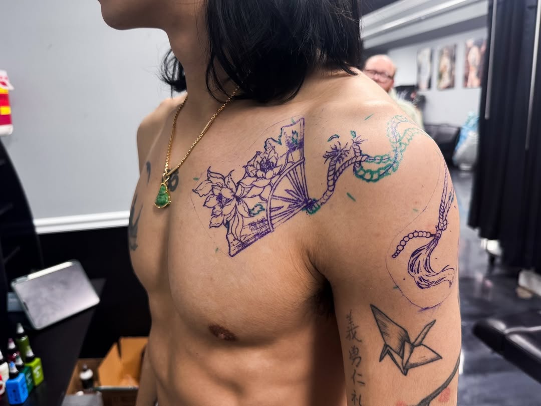 Tattoo by @marieamor_ink — japanese_irezumi, illustrative