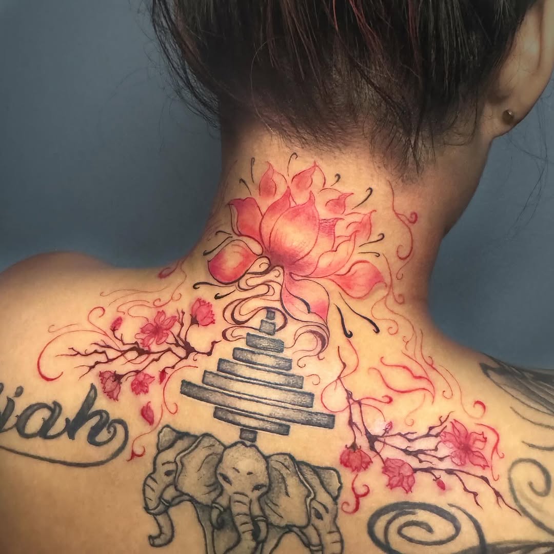 Tattoo by @kittystitches.ink — fine_line, watercolor