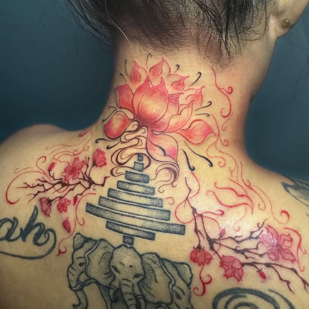 Tattoo by @kittystitches.ink — fine_line, watercolor