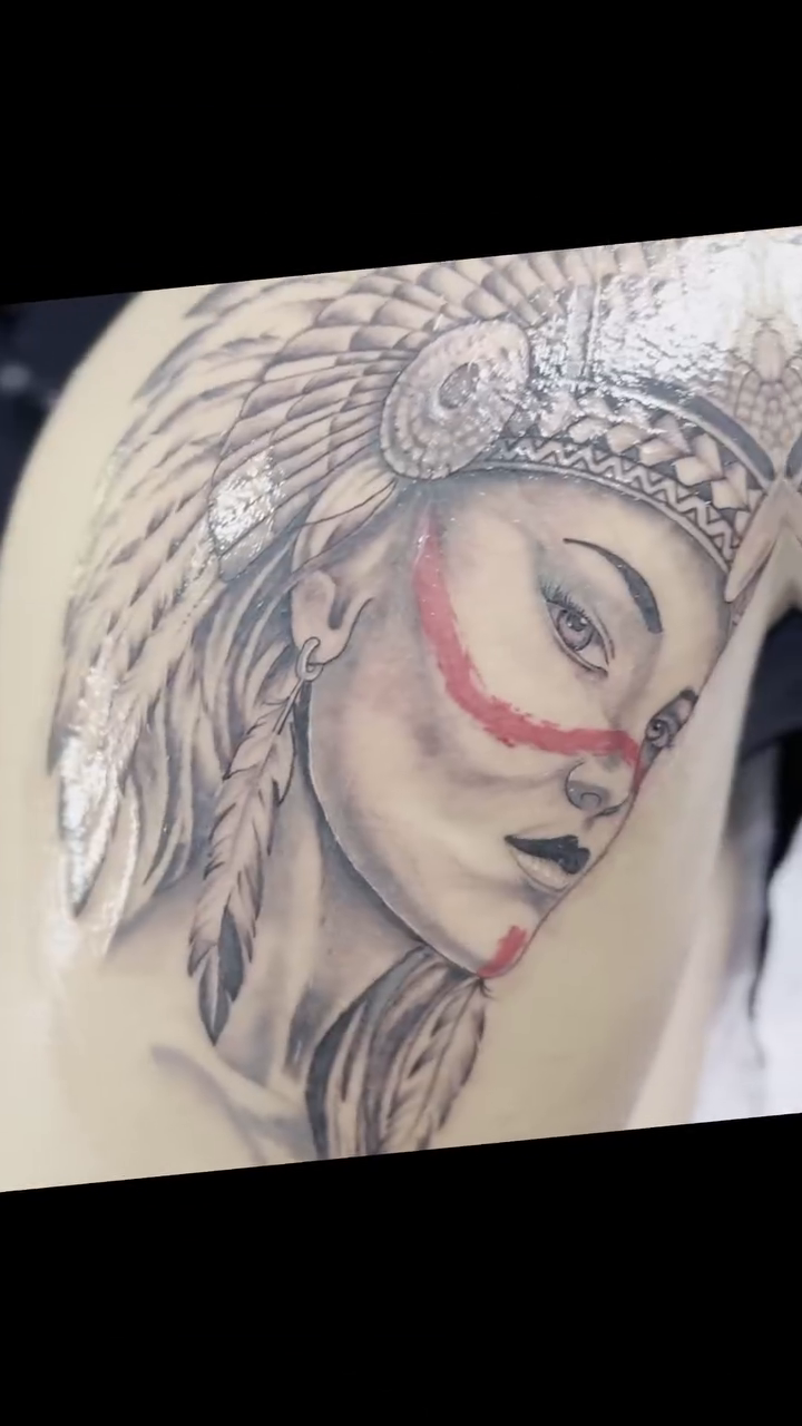 Tattoo by @oxide_inker — black_and_grey, illustrative