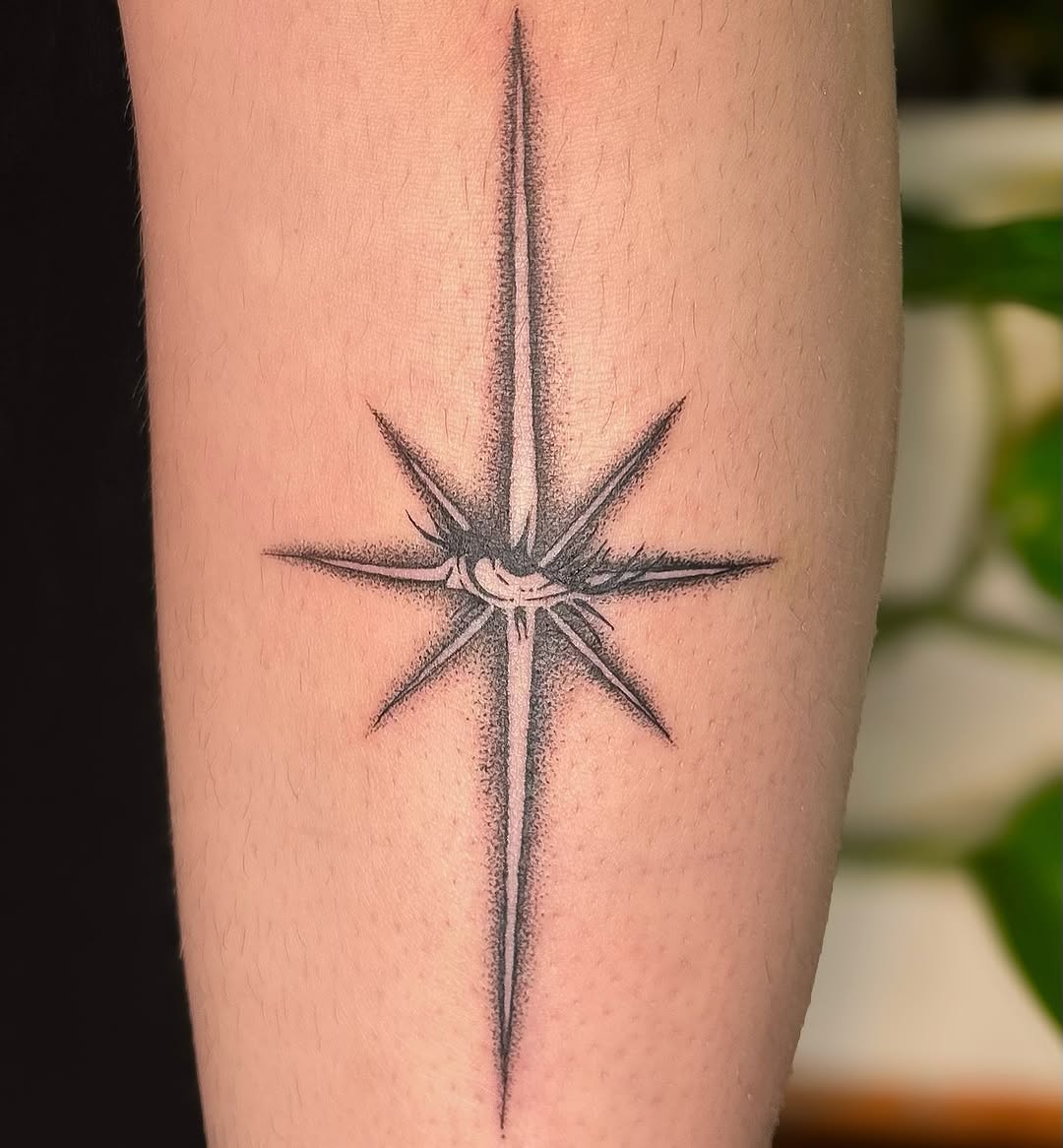 Tattoo by @meliasdolls — dotwork, fine_line