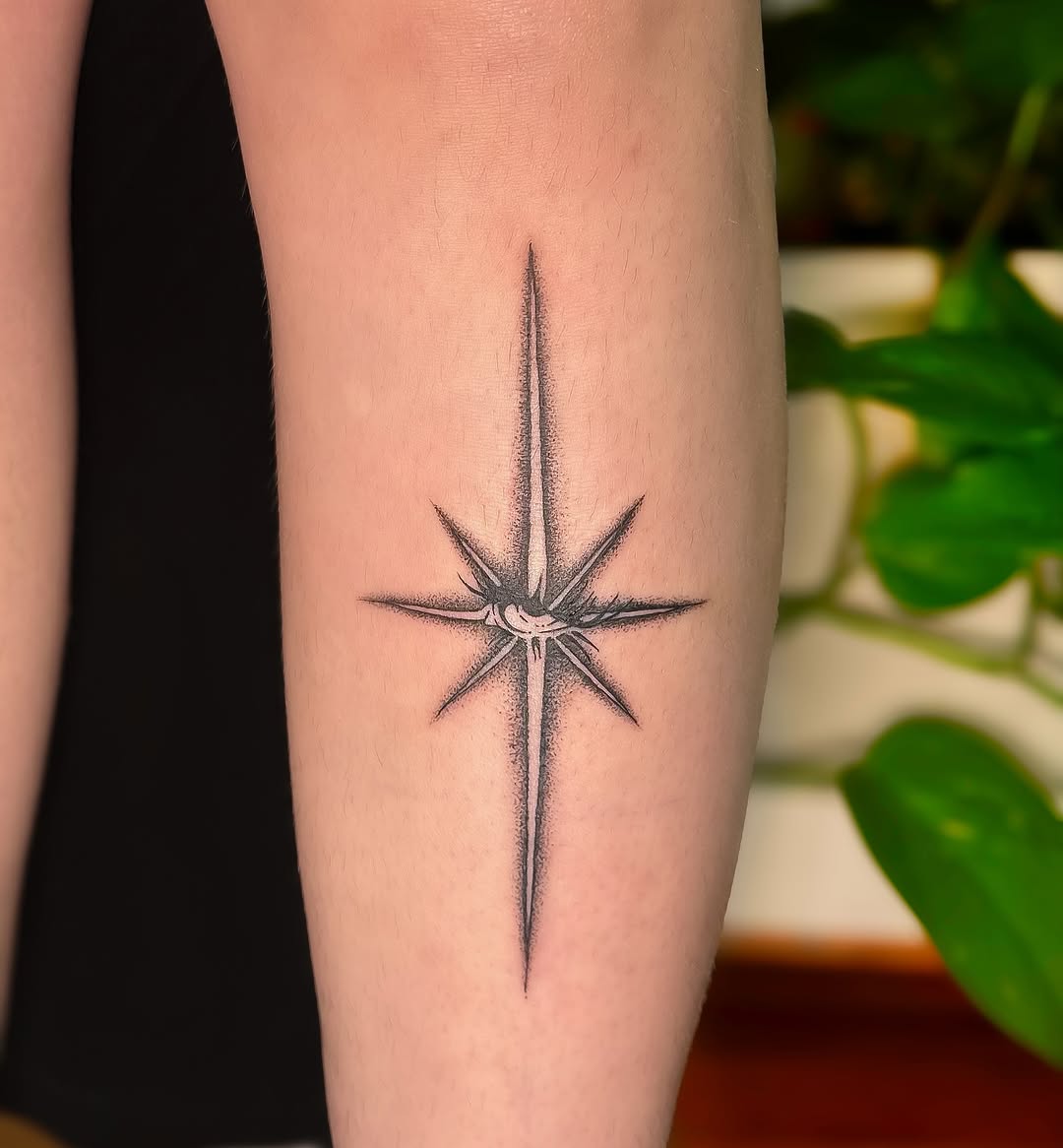 Tattoo by @meliasdolls — dotwork, fine_line