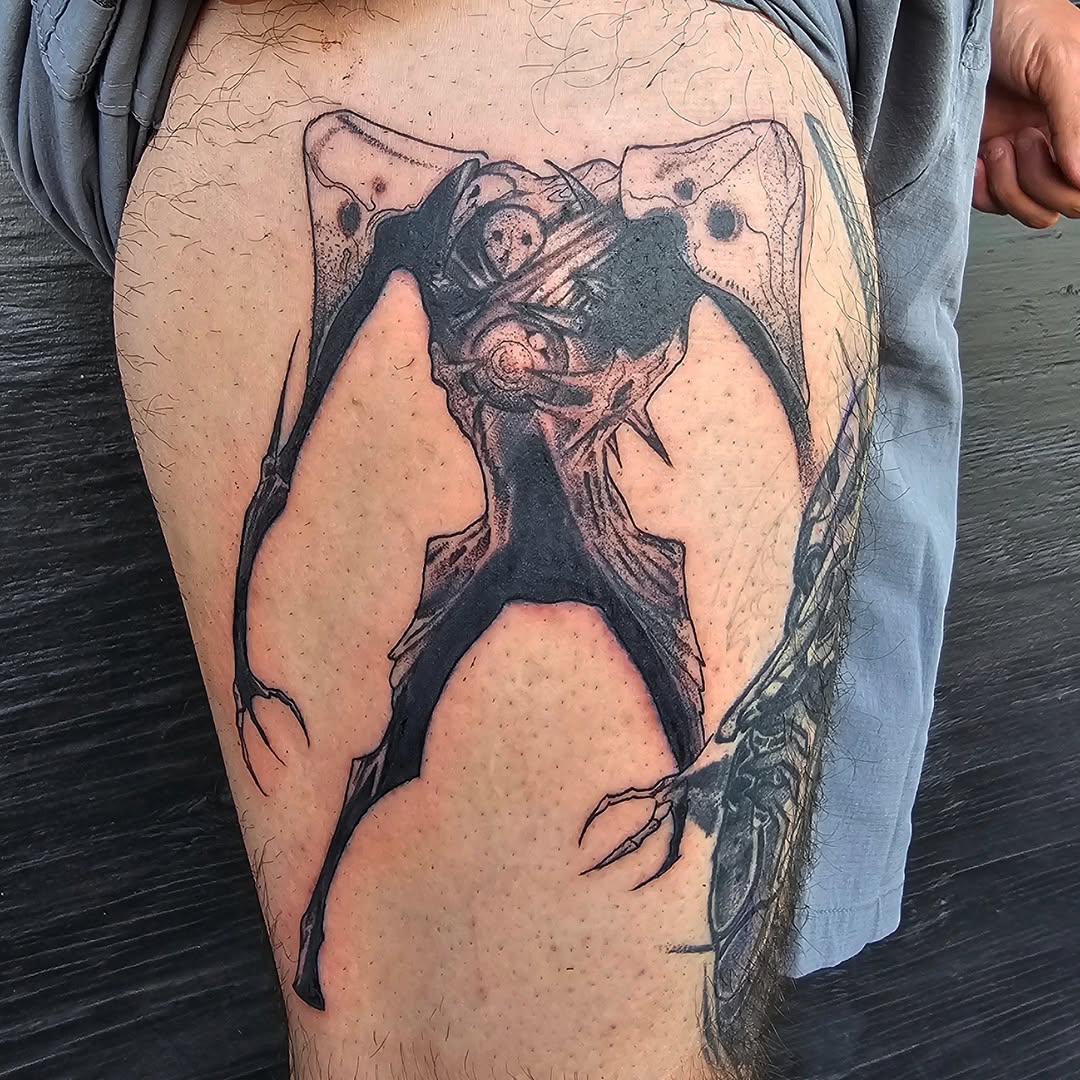 Tattoo by @phatboi915 โ dark_realism, blackwork