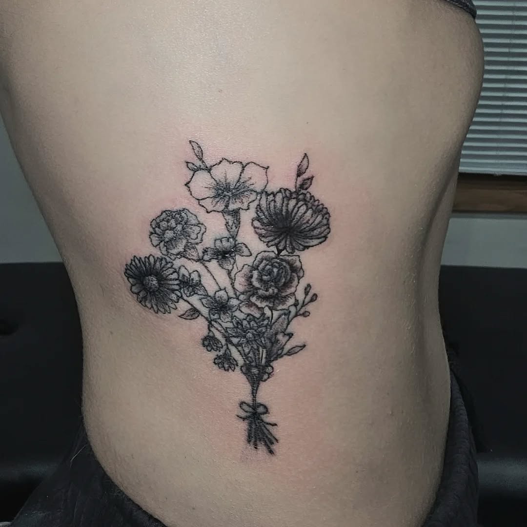 Tattoo by @jabbedbyjess — fine_line, black_and_grey