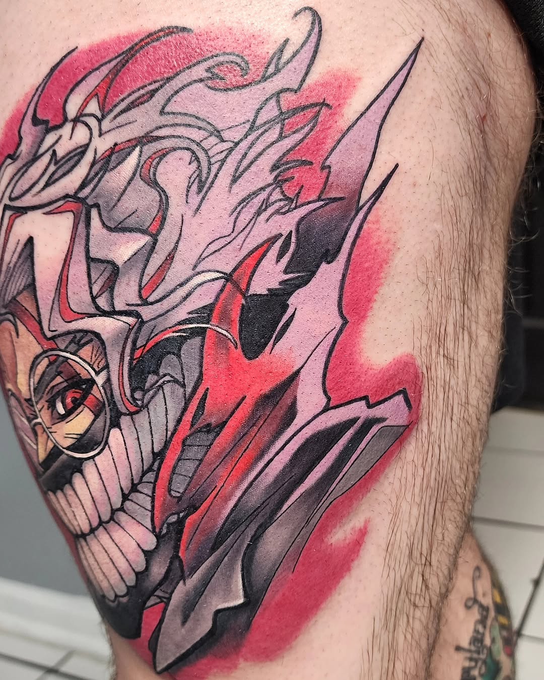 Tattoo by @madx.ink — dark_realism, trash_polka