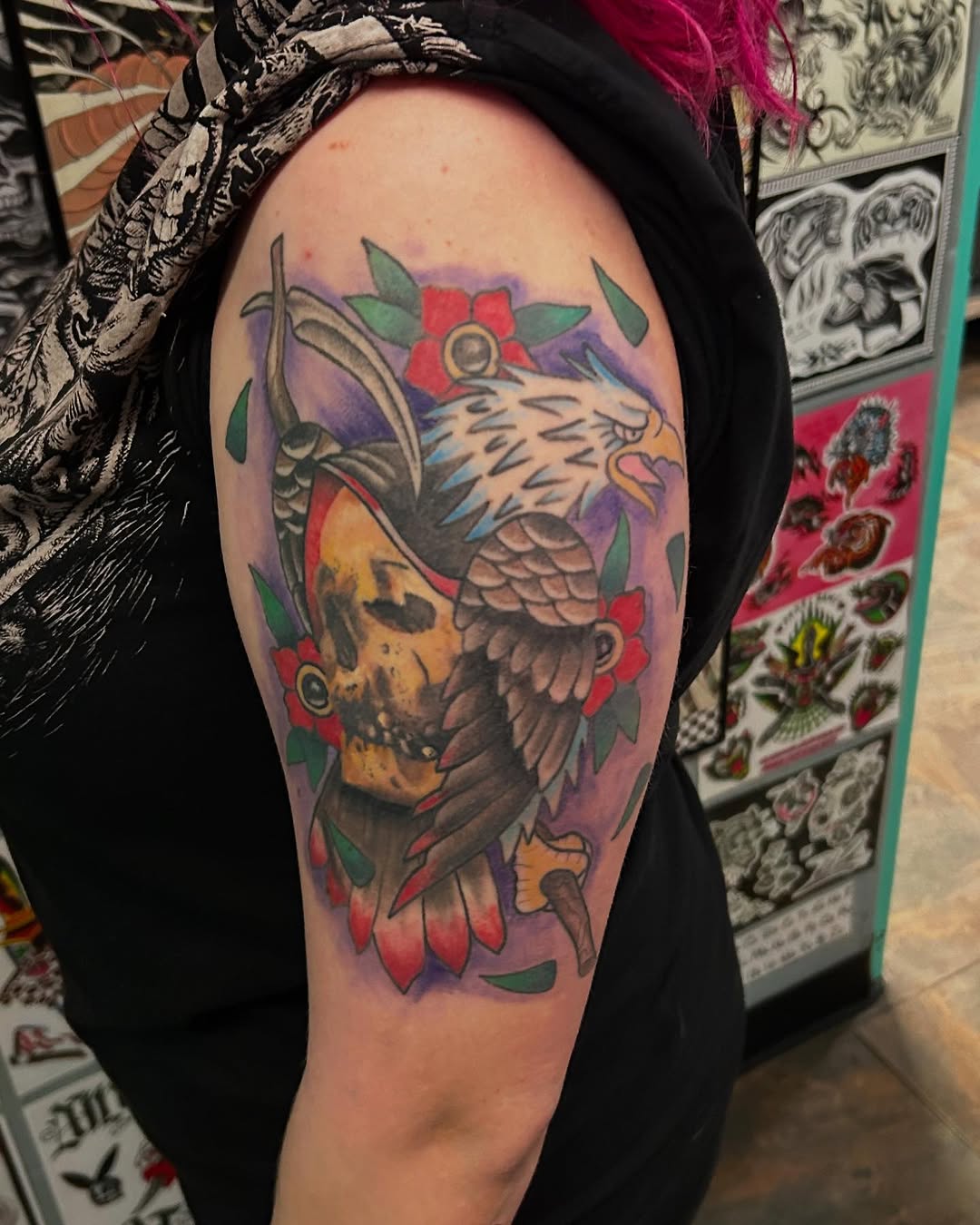 Tattoo by @inkbybray — american_traditional, neo_traditional
