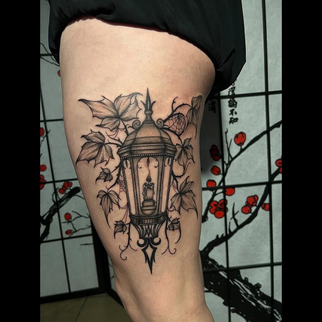 Tattoo by @artbydollface — black_and_grey, dark_realism